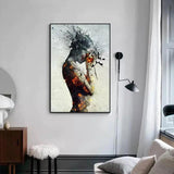 Pure hand painted HQ top decorative graffiti style Wall Painting Sexy Woman Painting Oil