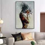 Pure hand painted HQ top decorative graffiti style Wall Painting Sexy Woman Paintings Oil