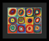 Kandinsky Quadrate mit konzentrischen Ringen 1913 squares with concentric rings - Framed Print