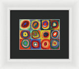Kandinsky Quadrate mit konzentrischen Ringen 1913 squares with concentric rings - Framed Print