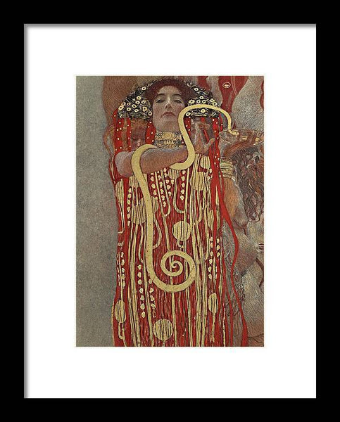 Klimt Hygieia - Framed Print
