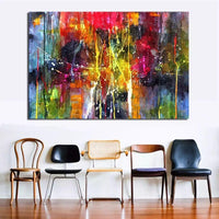 Handmade Abstract Oil Painting On Canvas Pop Art Modern (hand painted)