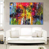 Handmade Abstract Oil Painting On Canvas Pop Art Modern (hand painted)