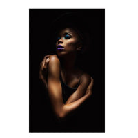 Hq Canvas Print Sexy Black African Woman Portrait Wall Art Picture Products On Etsy