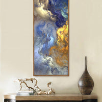 High Quality Canvas Print Abstract Colors Unreal Poster Blue Landscape Wall Art Painting Modern