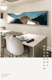 Abstract Banner Bedside Blue Golden Canvas Painting Posters And Print Modern Wall Art Picture