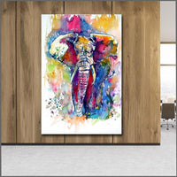 Fashion Printing Oil Painting Ink Art Majestic Elephant Wall Canvas Print Pictures