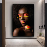 Hq Canvas Print Black And White African Sexy Woman Wall Art Picture Products On Etsy