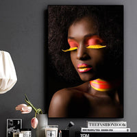 Hq Canvas Print Black And White African Sexy Woman Wall Art Picture Products On Etsy