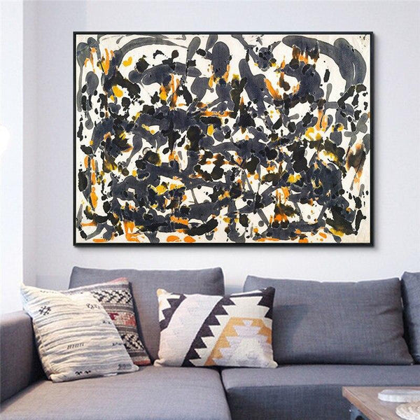 High Quality Giclee Print Canvas Art By Jackson Pollock Abstract Wall Living Room Home Office