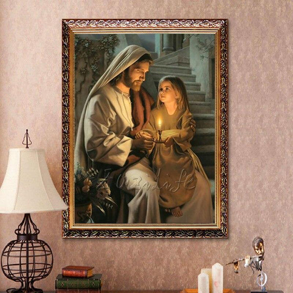 High Quality Giclee Print Household Adornment Christ Jesus Loved Children Decorative Painting Print