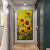 High Quality Canvas Print Sunflower Wall Art Pictures Modern Big Size For Living Room Quadro