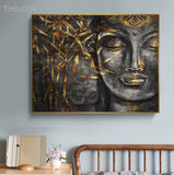 High Quality Canvas Print Buddha Face Hd On Paintings Modern Home Decor Wall Art (Free Shipping)