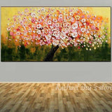 Large Size Hand Painted Abstract Art Wild Flower Landscape Oil Painting On Canvas (Hand Painted!)