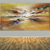 Large Size Hand Painted Abstract Art Wild Flower Landscape Oil Painting On Canvas (Hand Painted!)