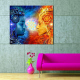 High Quality Canvas Print Tantra Shiva And Shakti Wall Art Picture Home Decor Living Room Modern