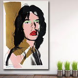 High Quality Canvas Print Pop Art Wall Mick Jagger 3 By Andy Warhol Study Bedroom Decor Oil Painting