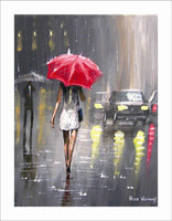 Modern Abstract Painting The Raining Day Canvas Wall Art Decor Oil (Hand Painted!)