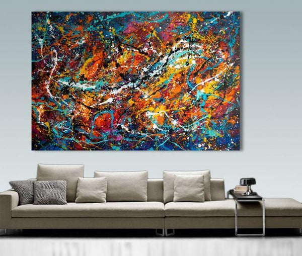 Large Decor Painting Oil Modern Abstract Wall Art (Hand Painted!) Products On Etsy