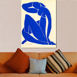 High Quality Canvas Print Blue Nude Giclee Poster Art Print By Impressionism Wall Oil Painting
