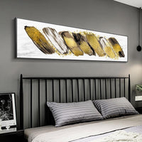 Abstract Banner Bedside Blue Golden Canvas Painting Posters And Print Modern Wall Art Picture