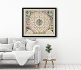 Decorative medieval star chart  astrology 14