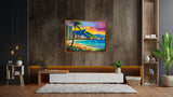 AI art colorful painting of waikiki beach Honolulu Hawaii USA 6