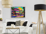 AI art colorful painting of south beach  Miami Florida USA 4