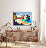 AI art colorful painting of Navagio Beach Zakynthos Greece 3