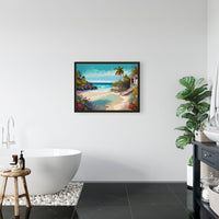 AI art colorful painting of Tulum beach Mexican Caribbean 4