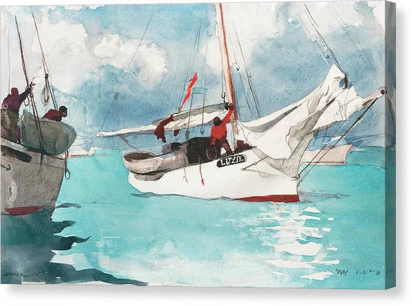 Winslow Homer Fishing Boats Key West 1903 - READY TO HANG